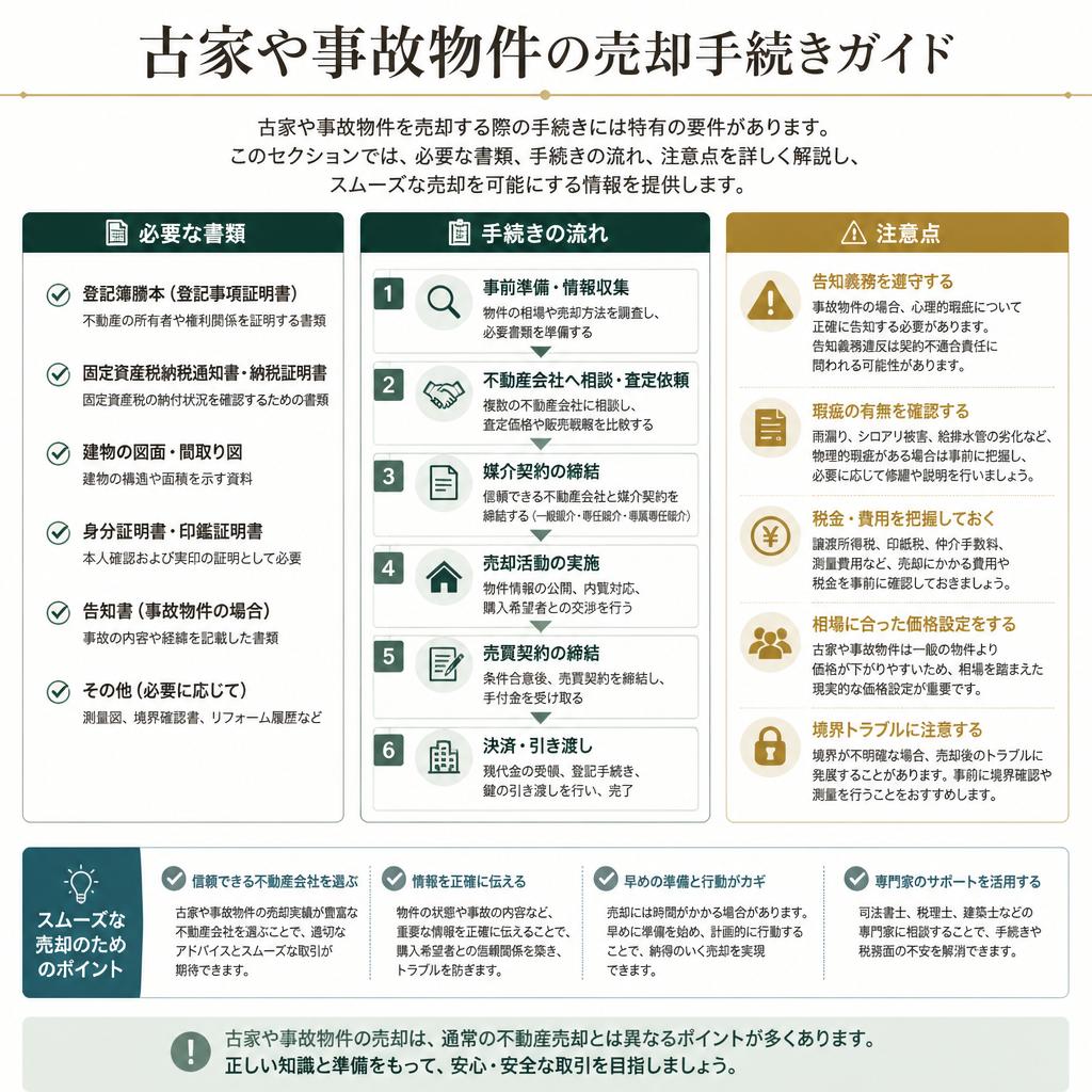 古家・事故物件の売却手続き
