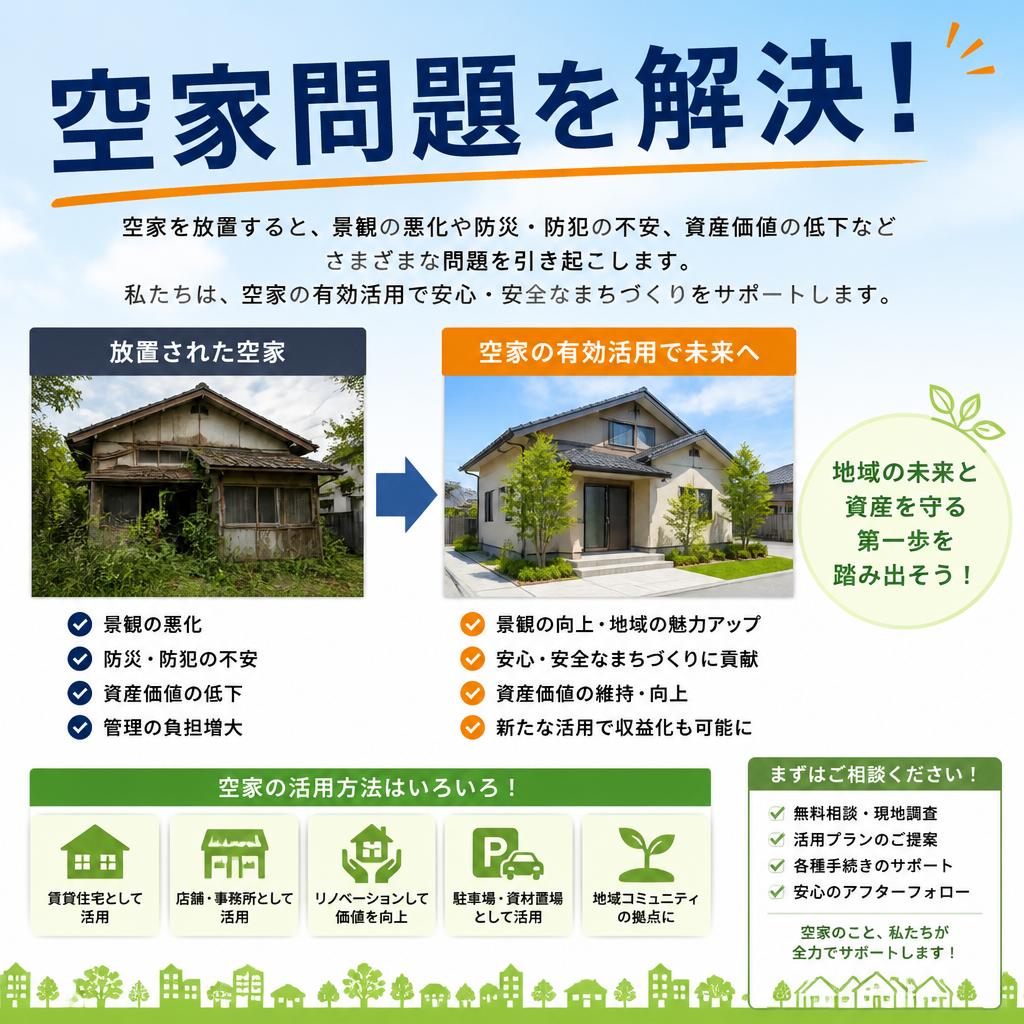 空家問題を解決！