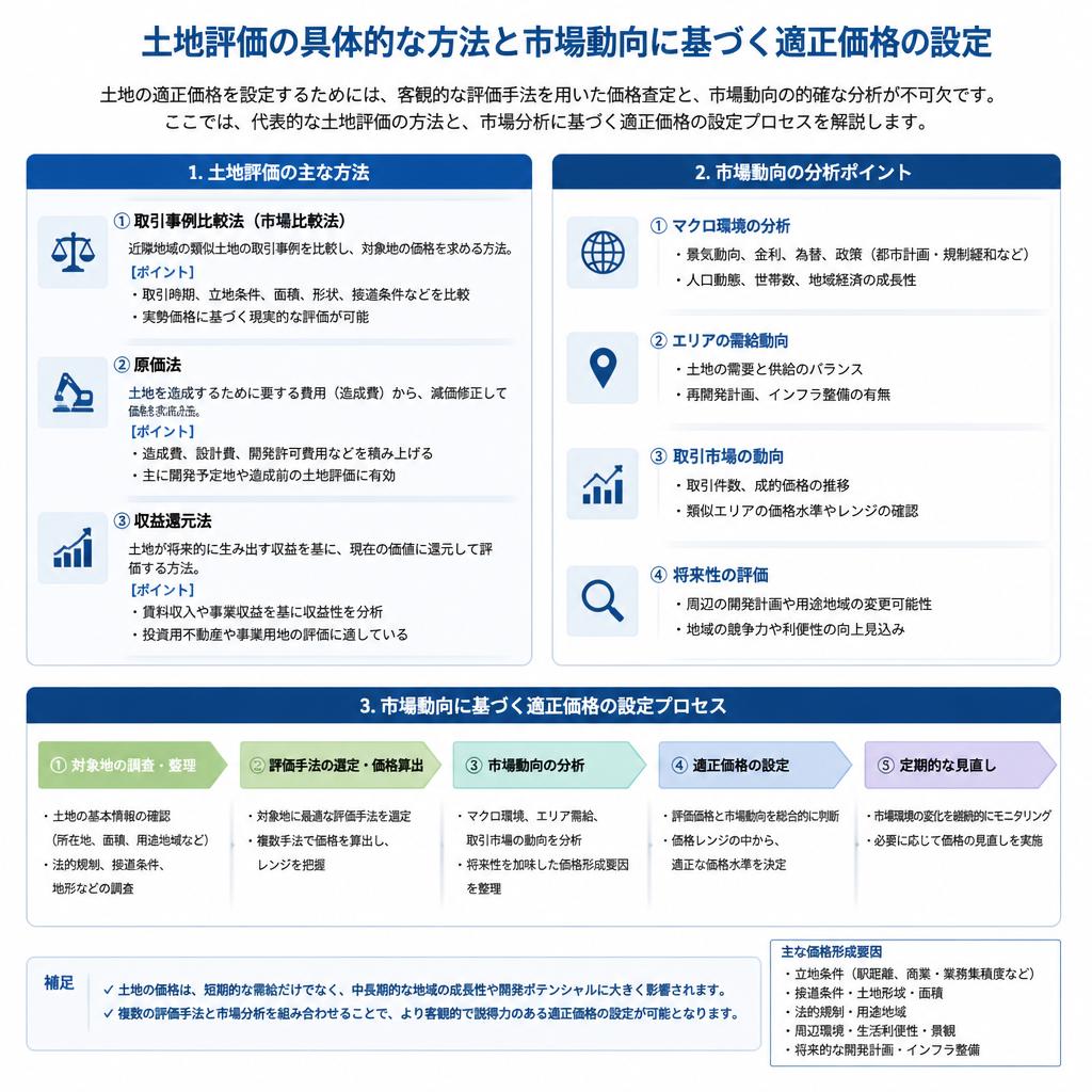 土地評価のプロセスと市場の見極め