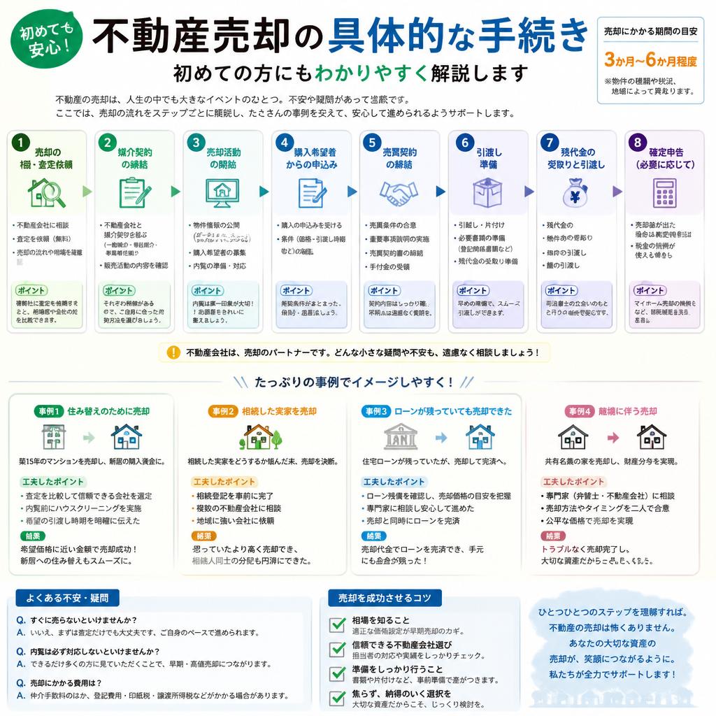 初めてでも安心！売却手続きの流れ