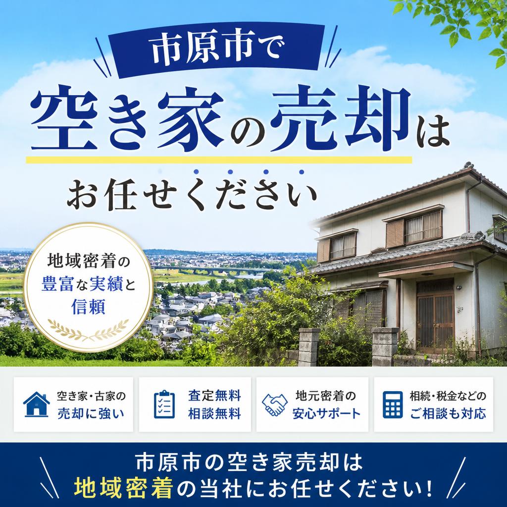 市原市で空き家の売却はお任せください