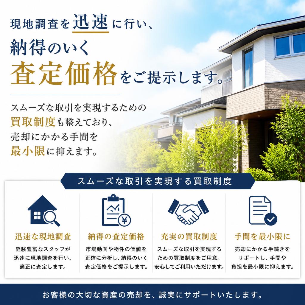 迅速な査定と買取をお約束