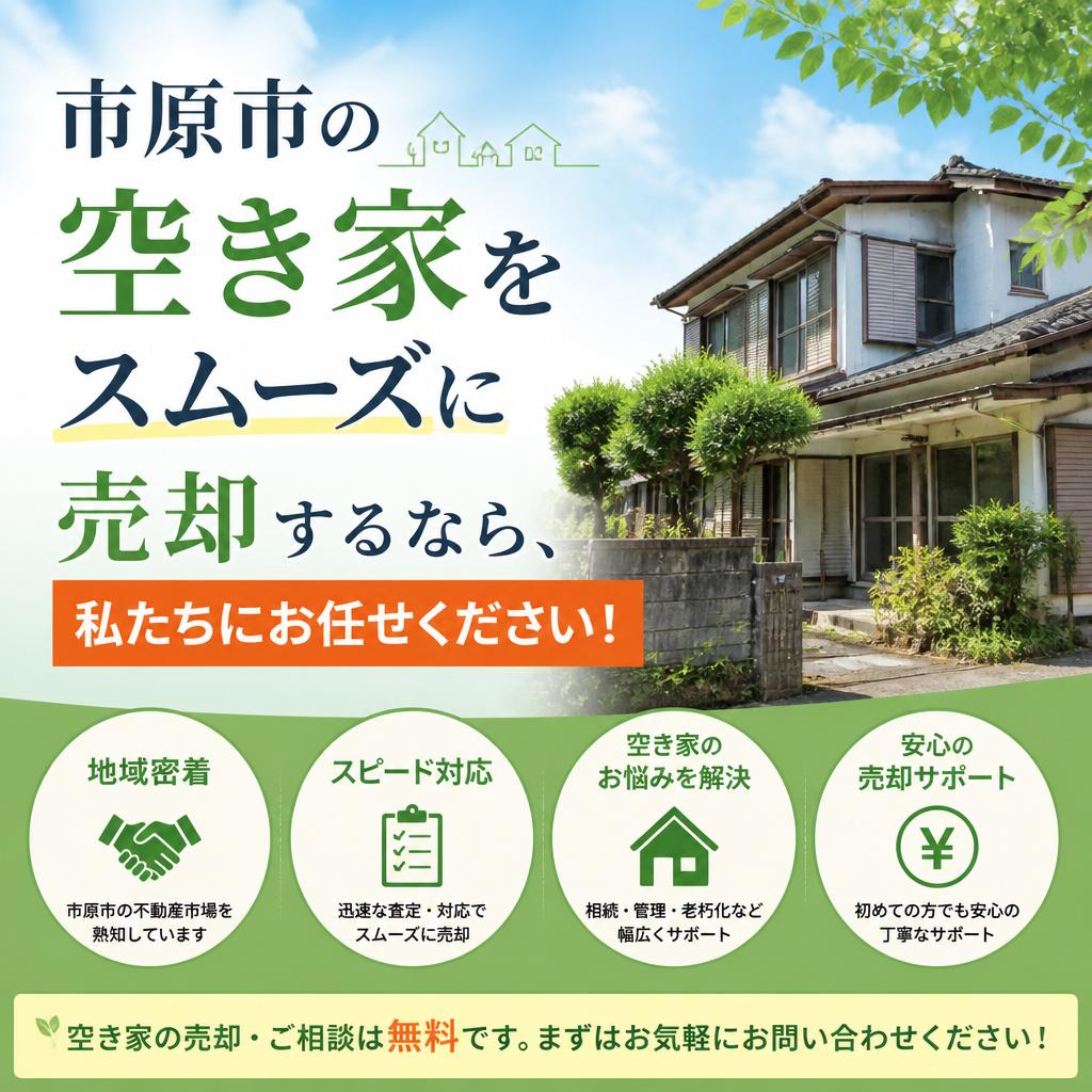 市原市の空き家をスムーズに売却するなら、私たちにお任せください！