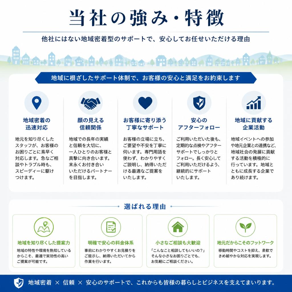 当社が選ばれる理由