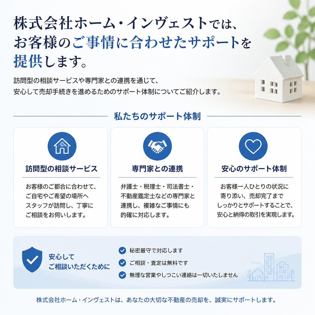 市原市ホーム・インヴェストのサポート内容
