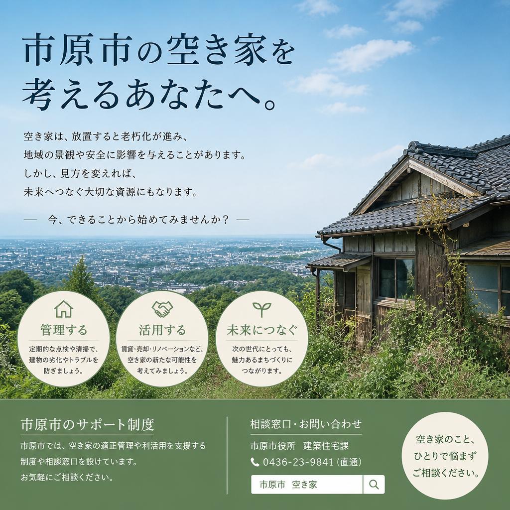 市原市の空き家を考えるあなたへ。