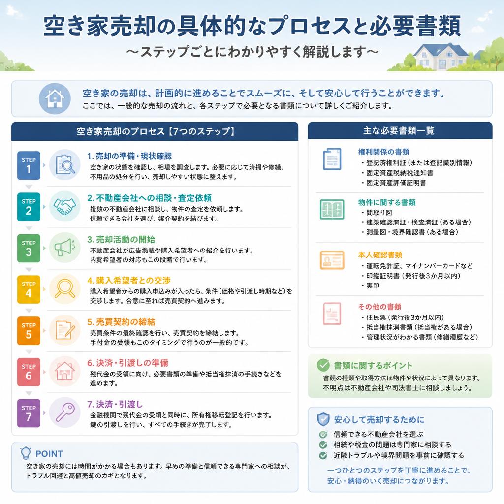 売却の流れと必要な手続き