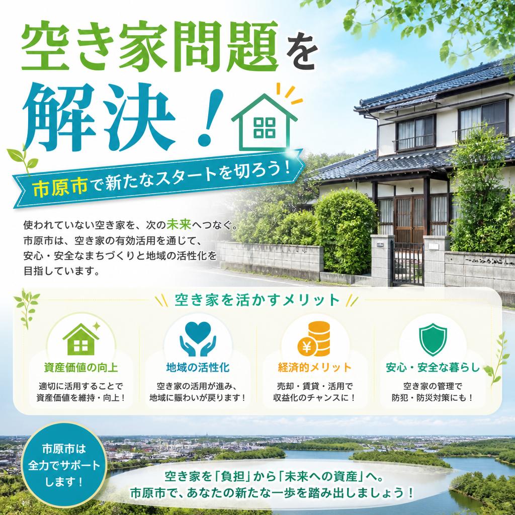 空き家問題を解決！市原市で新たなスタートを切ろう！