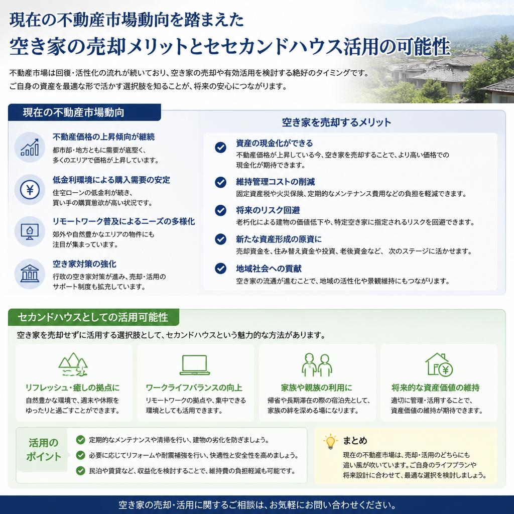 市場動向と売却のメリット