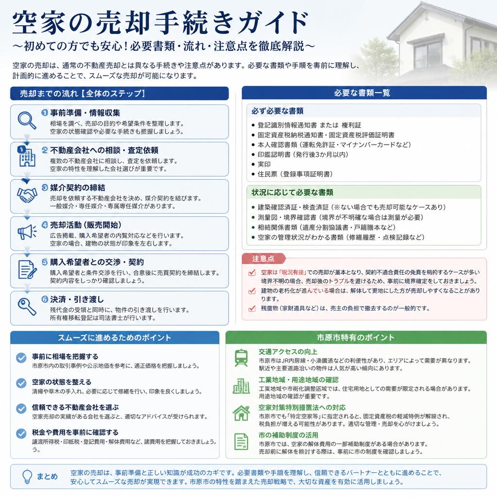 今から始める売却手続き