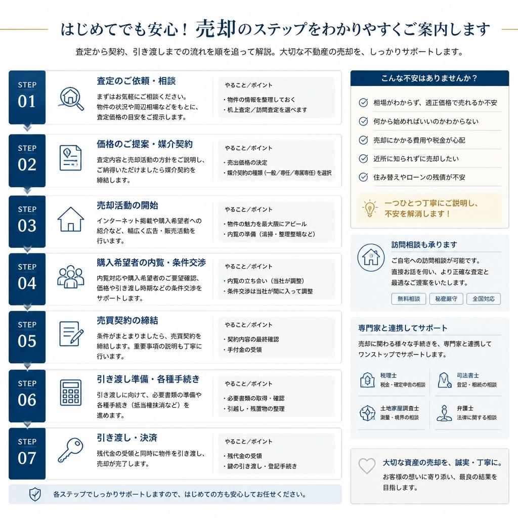 不動産売却の流れ
