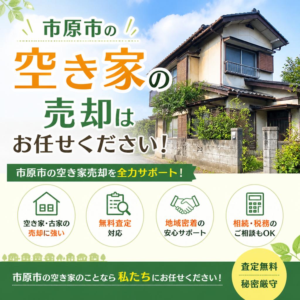 市原市の空き家の売却はお任せください！