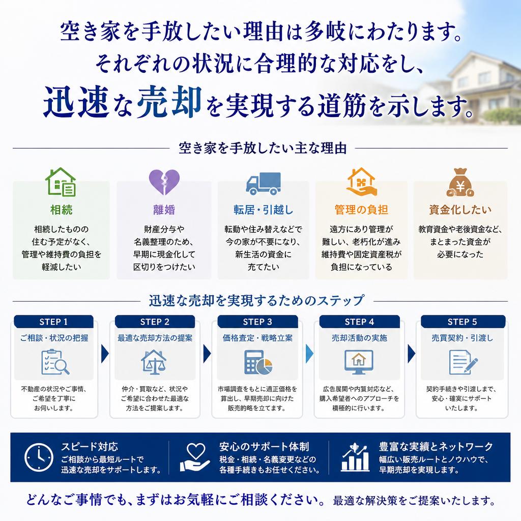 空き家を手放す理由