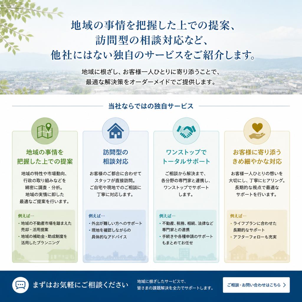 私たちのサービスの特徴