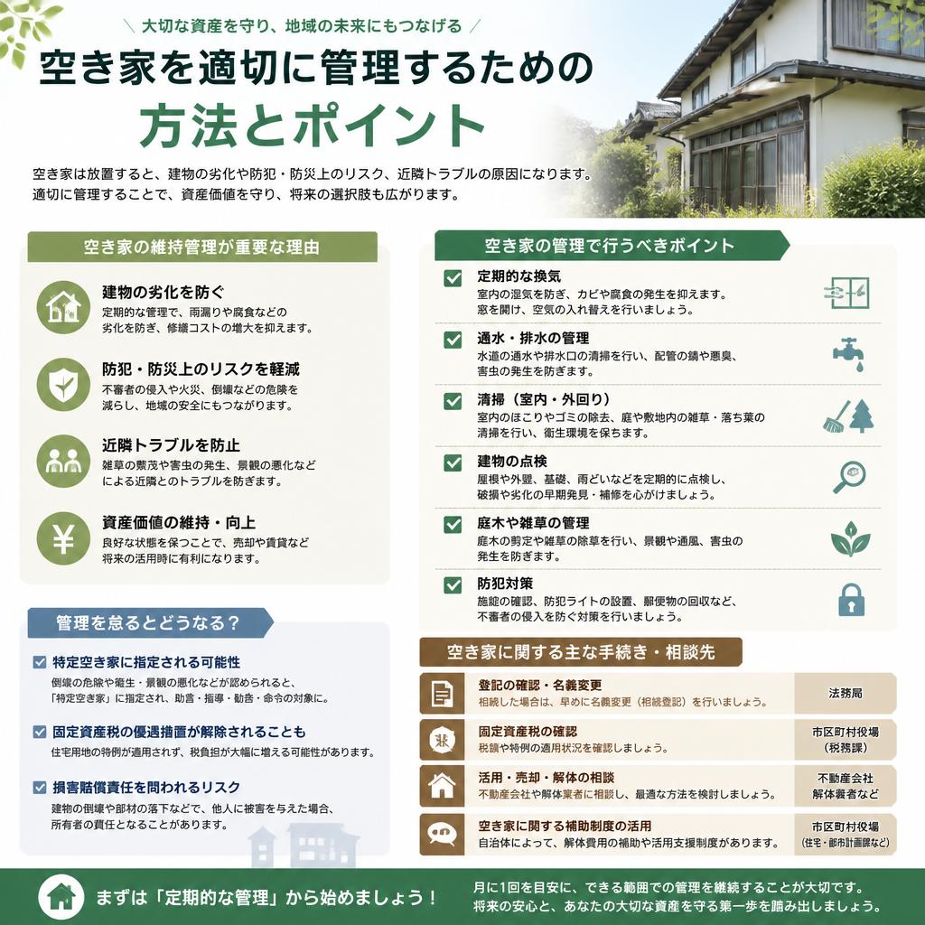 空き家の管理方法と注意点
