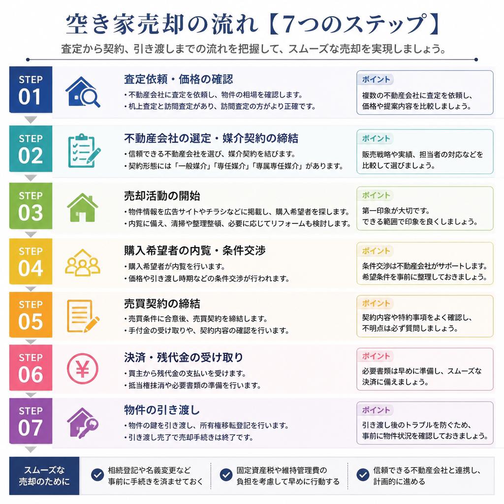空き家の売却プロセス