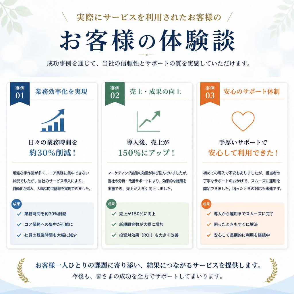 お客様の声