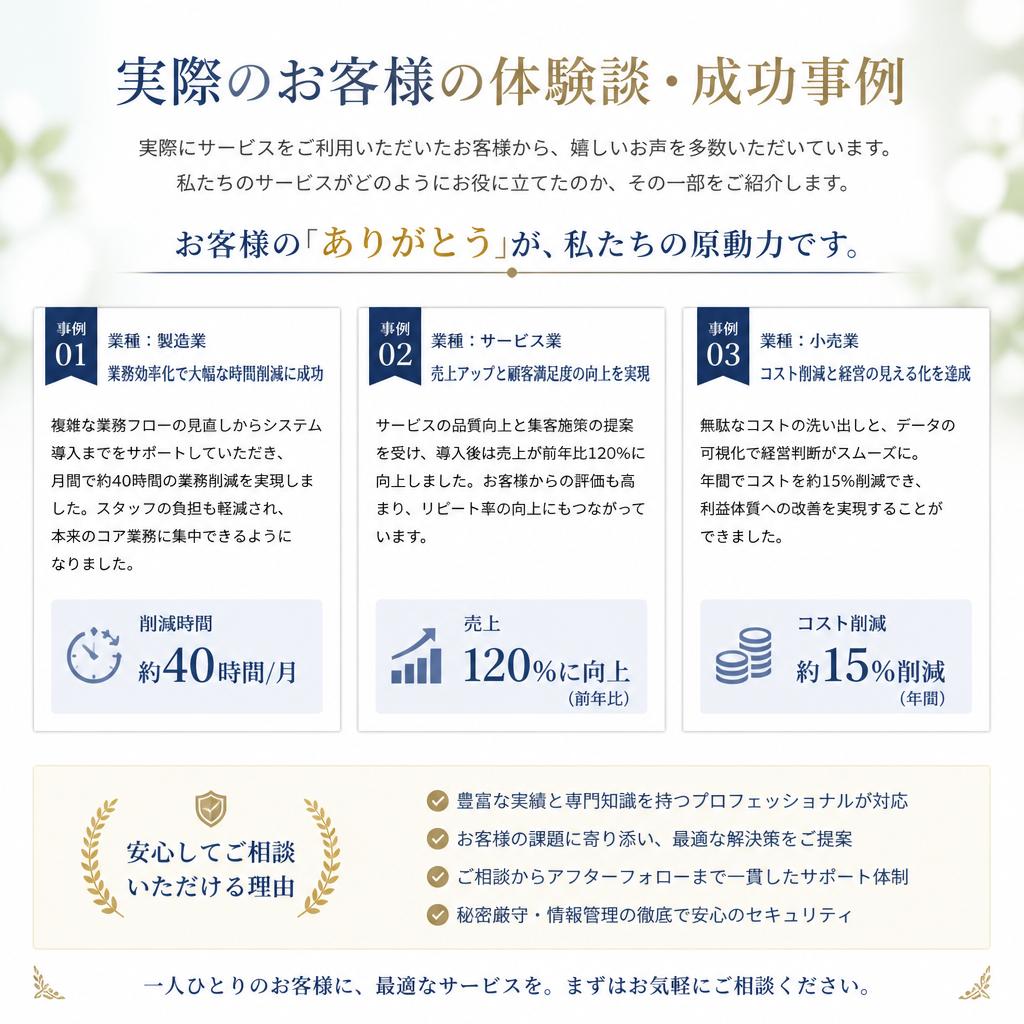 お客様の声