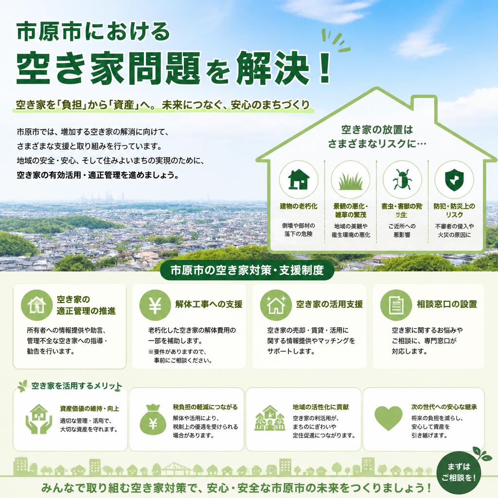 市原市における空き家問題を解決！