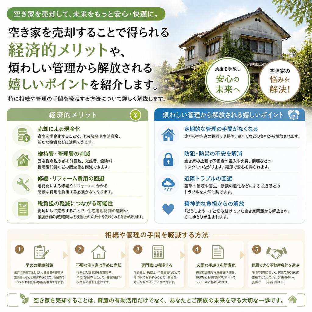 空き家を売却するメリット