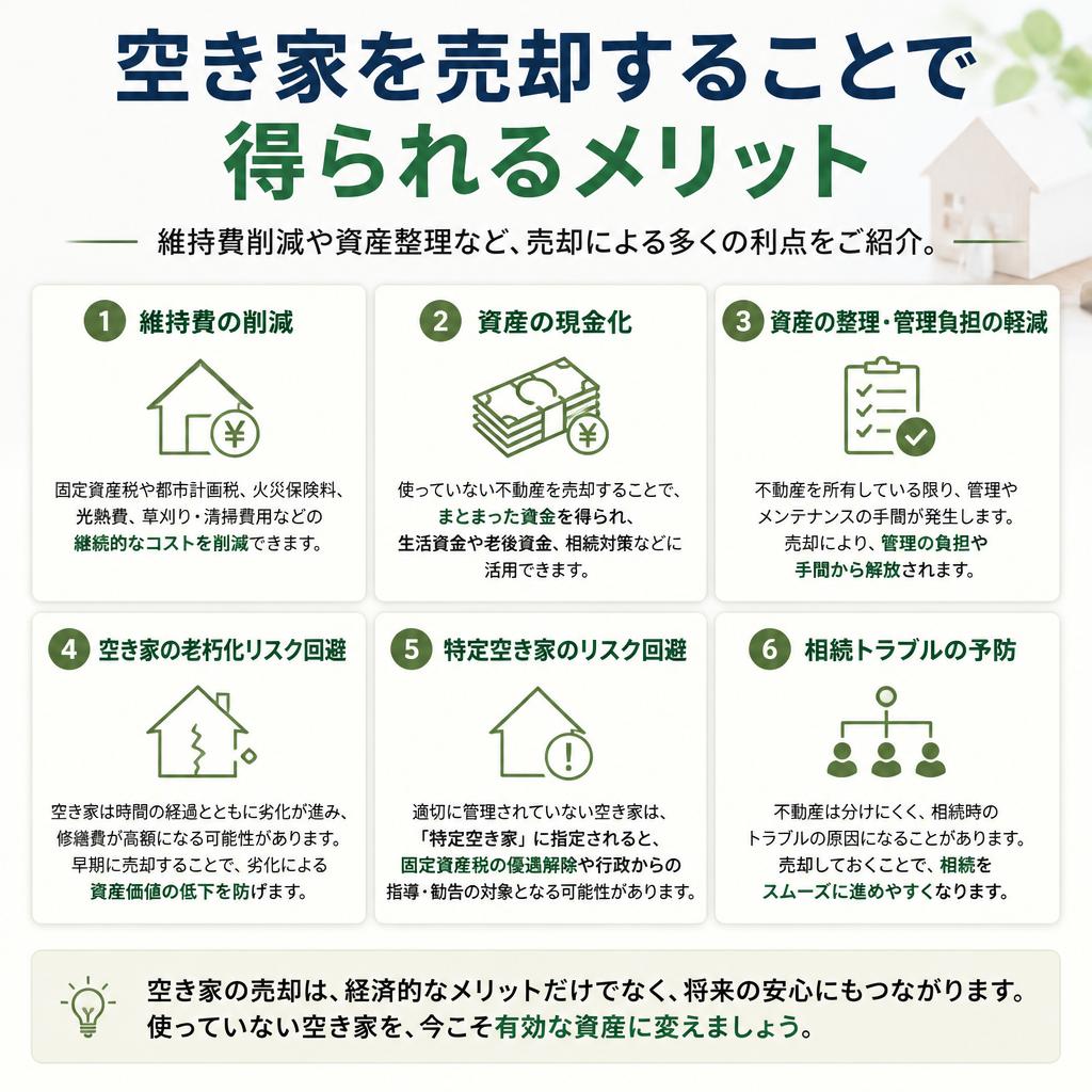 空き家売却のメリット