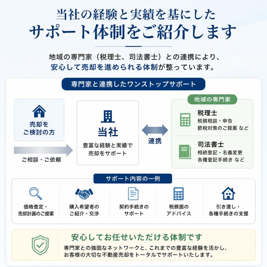 実績に基づいたサポート体制