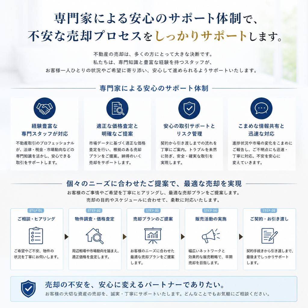 私たちの売却サポート