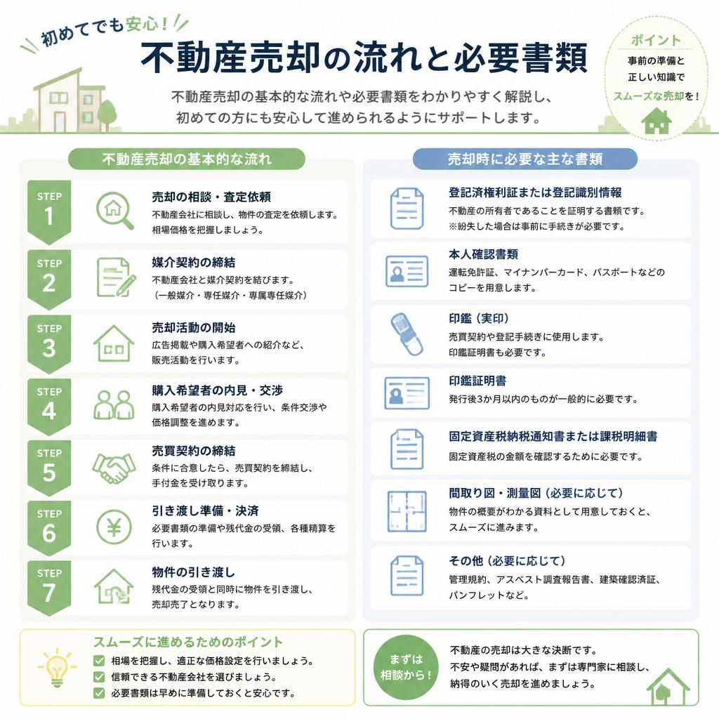 売却の流れと必要な手続き