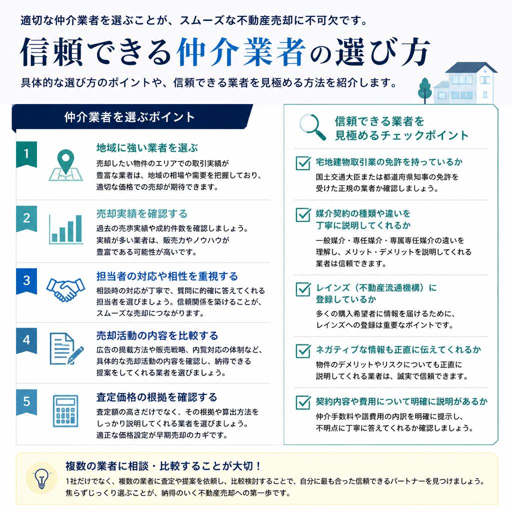 2. 信頼できる仲介業者の選び方