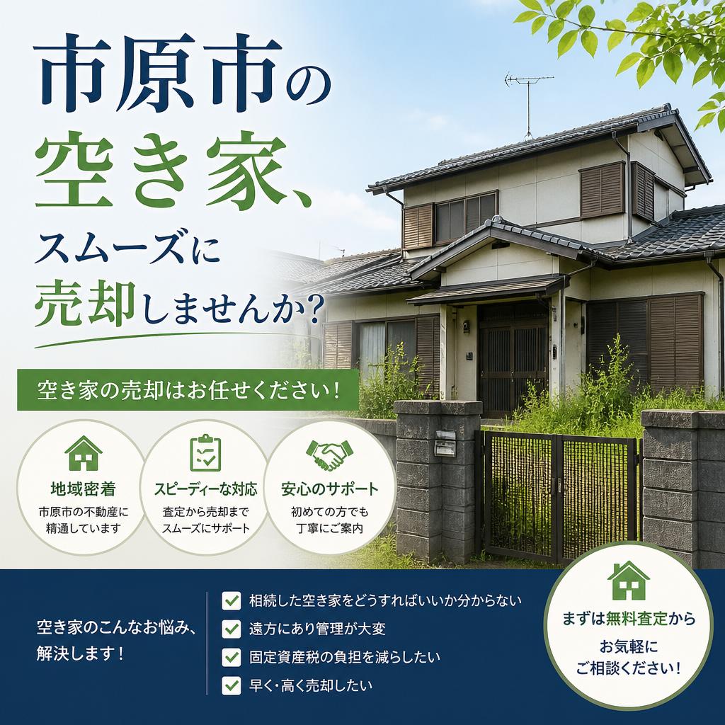 市原市の空き家、スムーズに売却しませんか？
