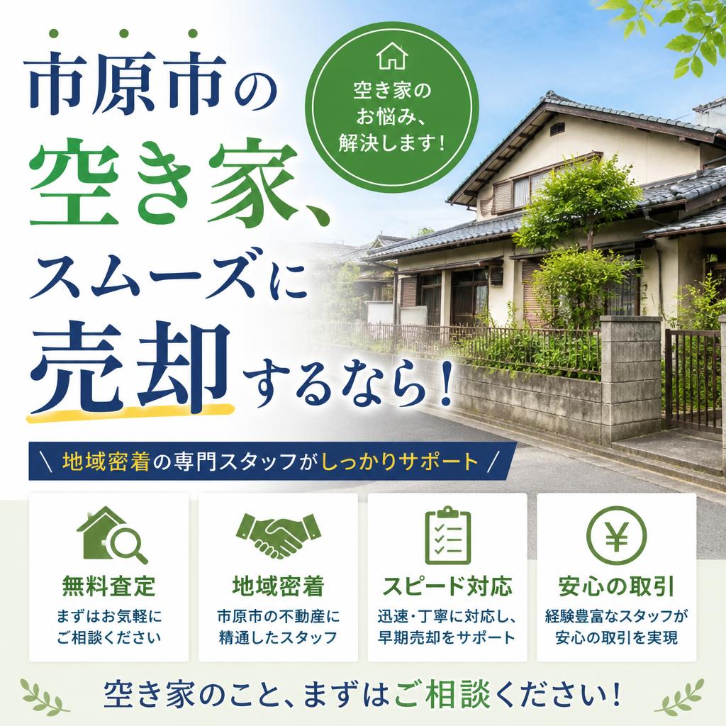 市原市の空き家、スムーズに売却するなら！