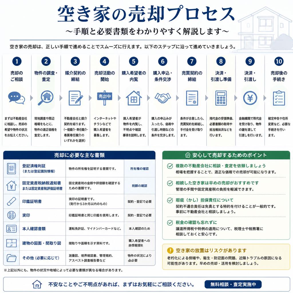 売却の流れと必要書類