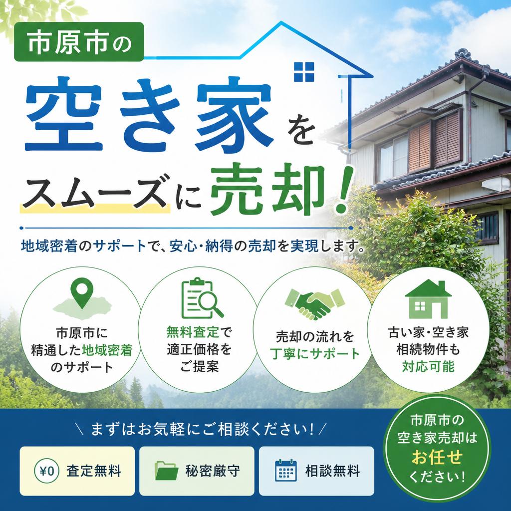 市原市の空き家をスムーズに売却！