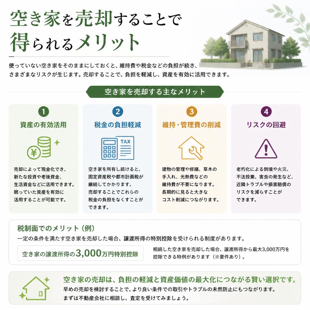 空き家を売却するメリット