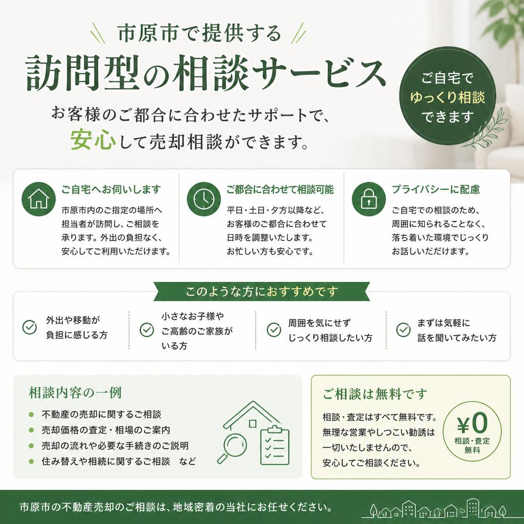 安心の訪問型相談サービス