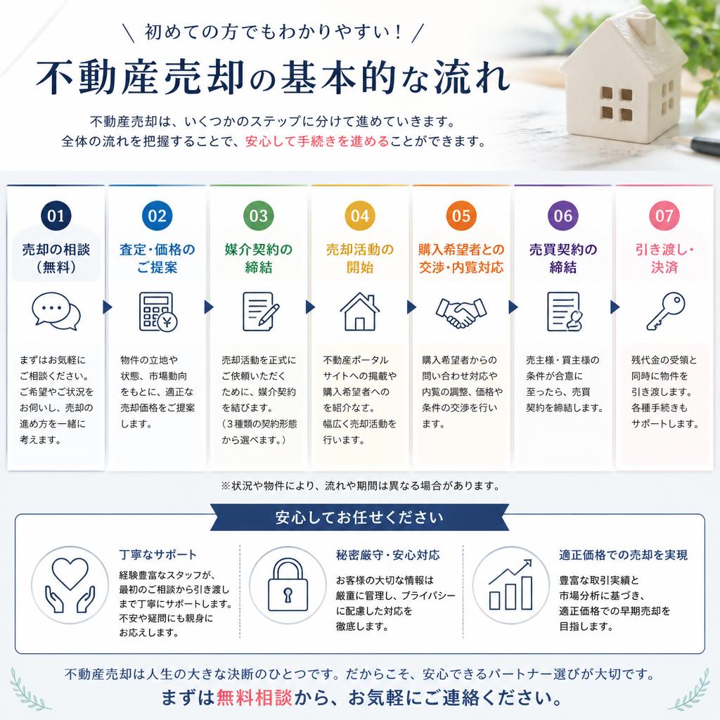 不動産売却の流れとは?