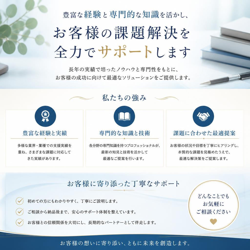 なぜ私たちに相談するべきか?