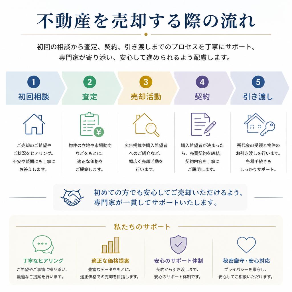 不動産売却の流れ