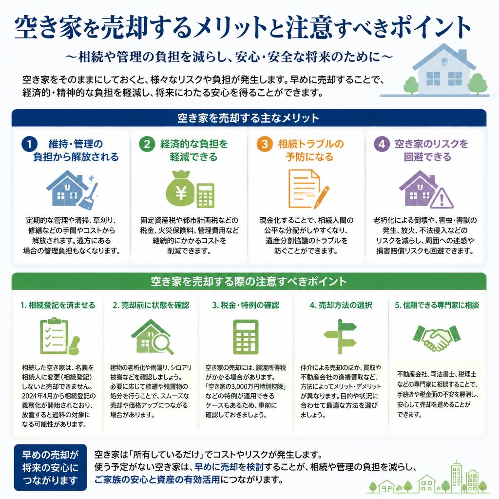 空き家売却のメリットとポイント