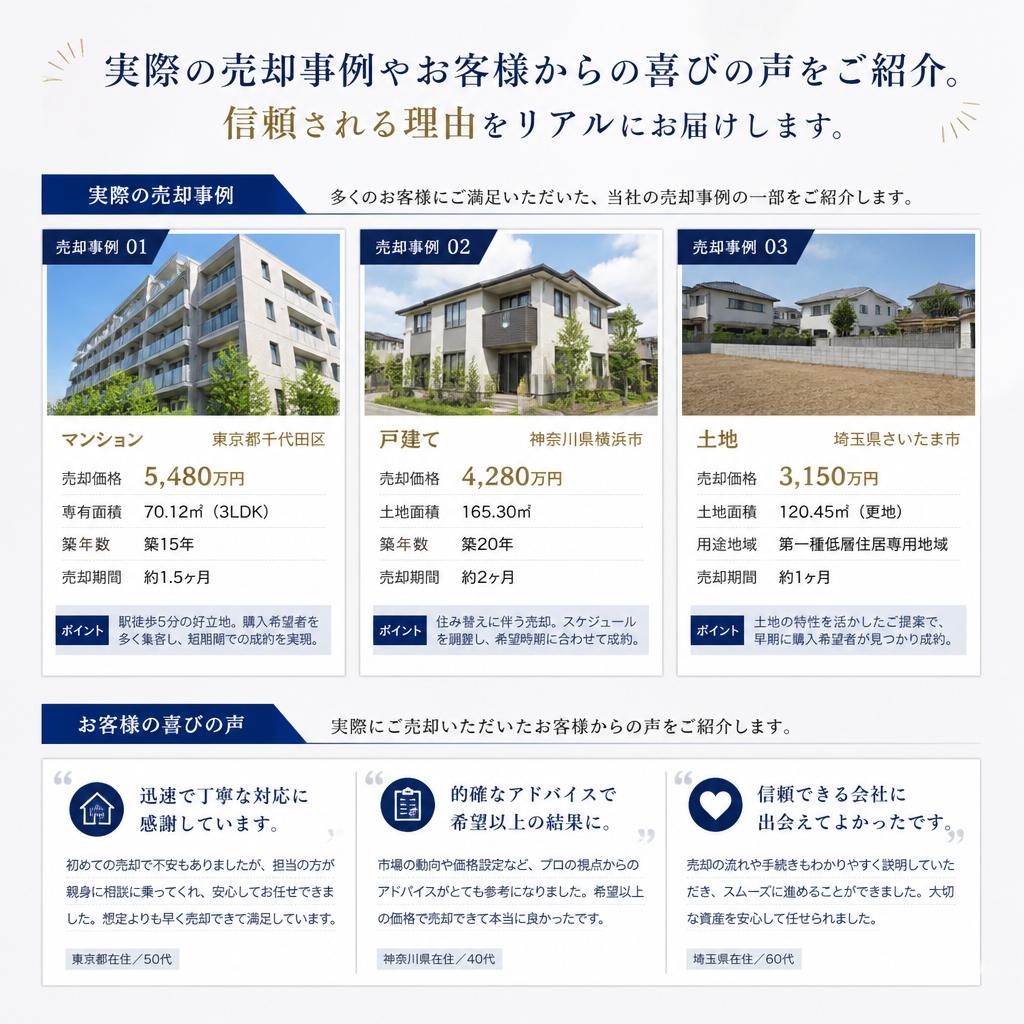 成功事例とお客様の声