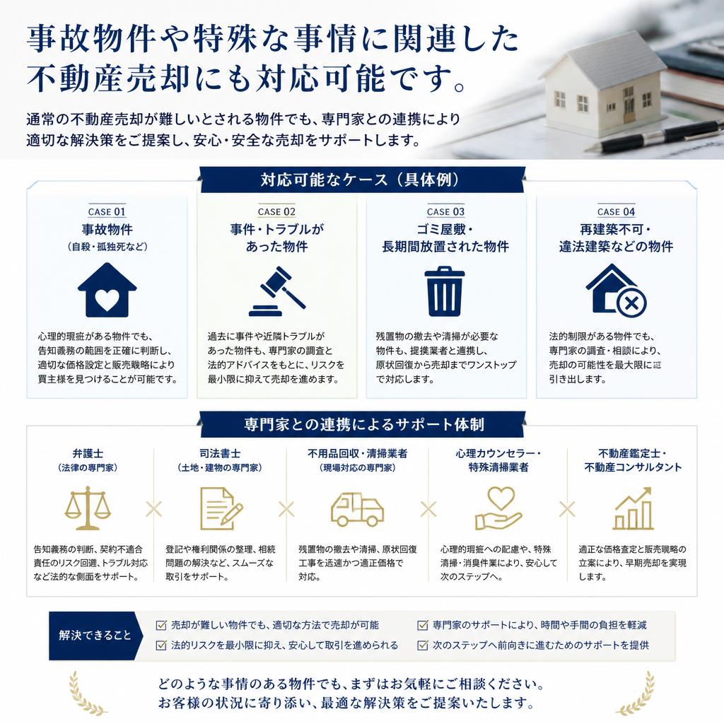 特異な事例にも対応する私たちの強み