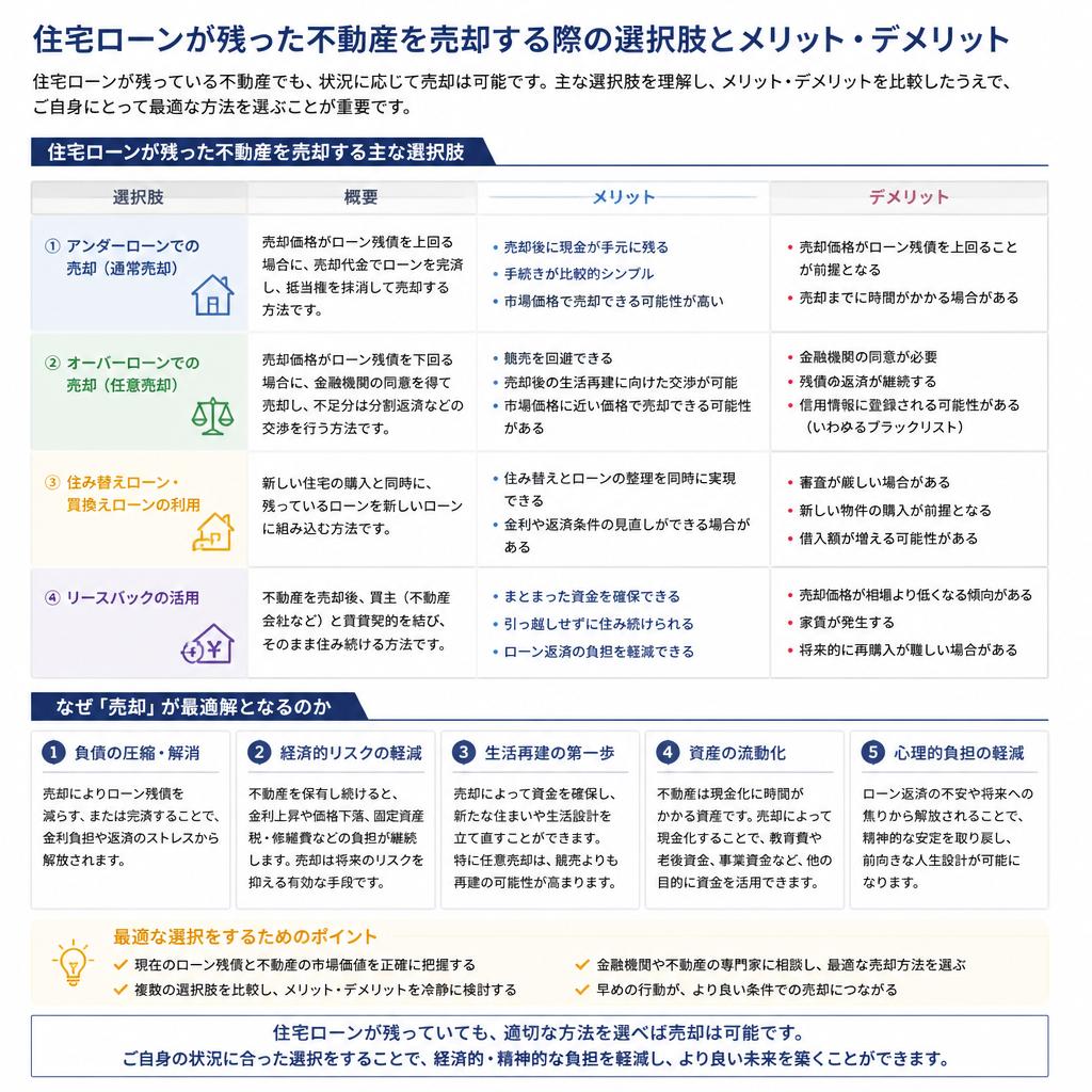 不動産売却の選択肢とメリット