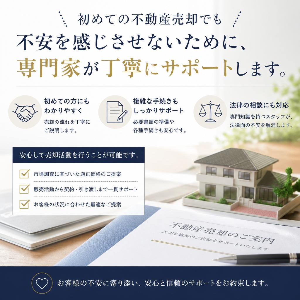 安心して売却できる理由