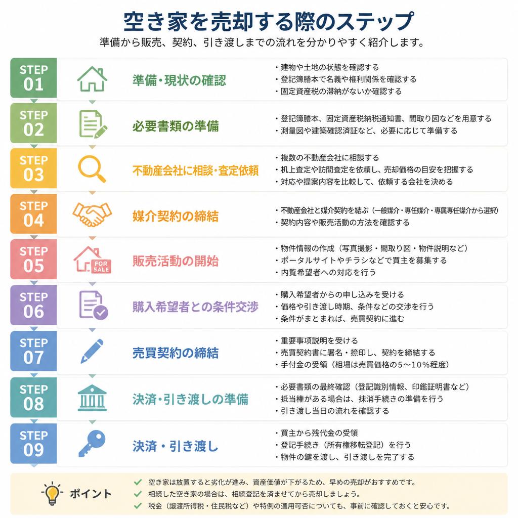 空き家の売却プロセス
