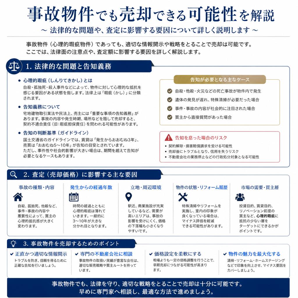 3. 事故物件の売却は可能か?