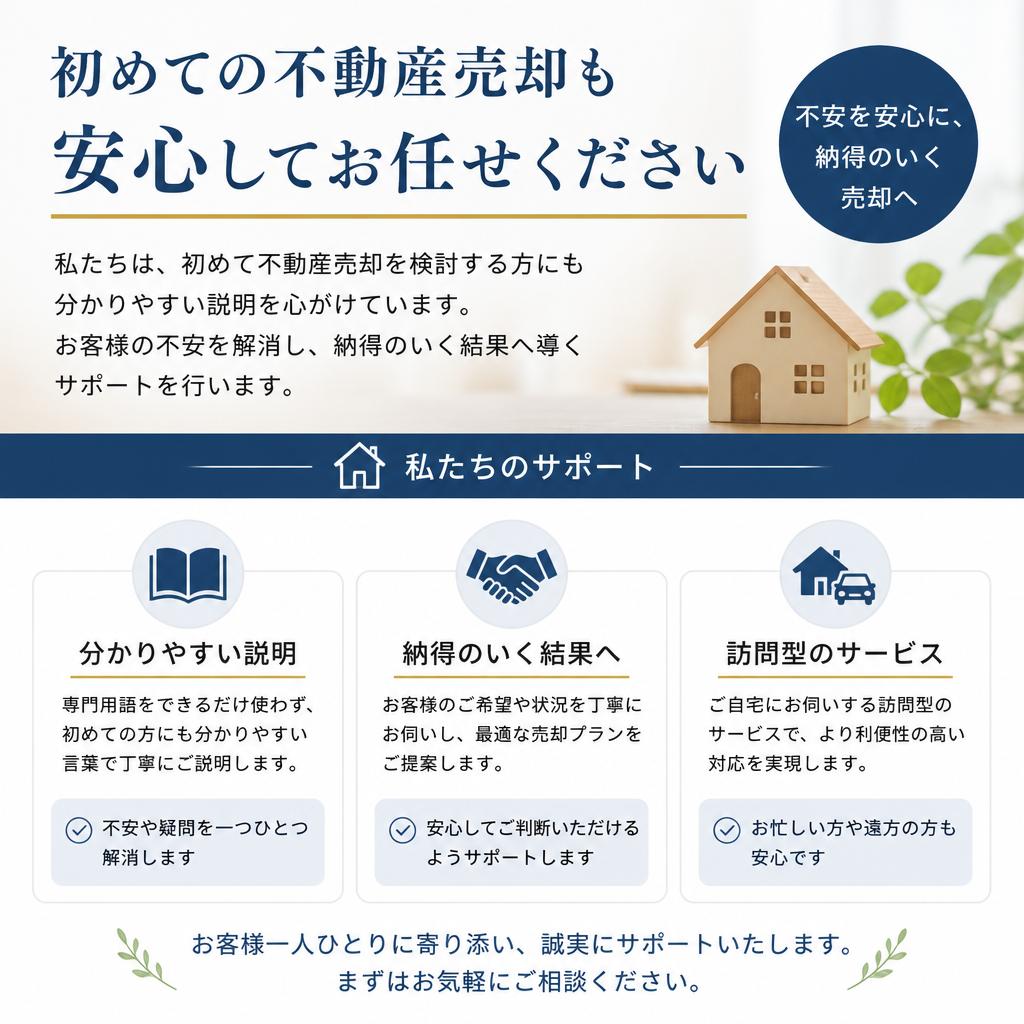 初めての方でも安心のサポート