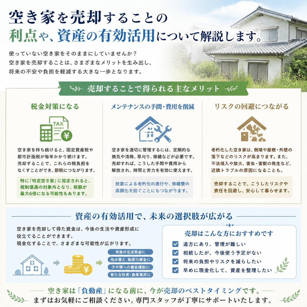 空き家売却のメリットとは？
