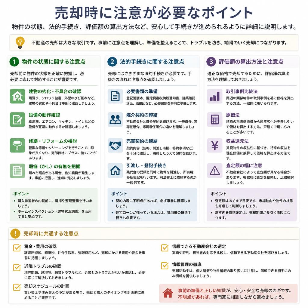 古家・空き家を売却する際の具体的なポイント