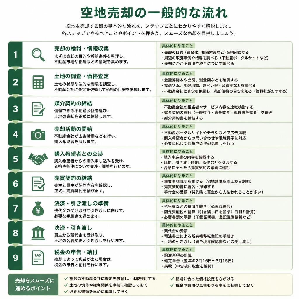 空地売却の流れ