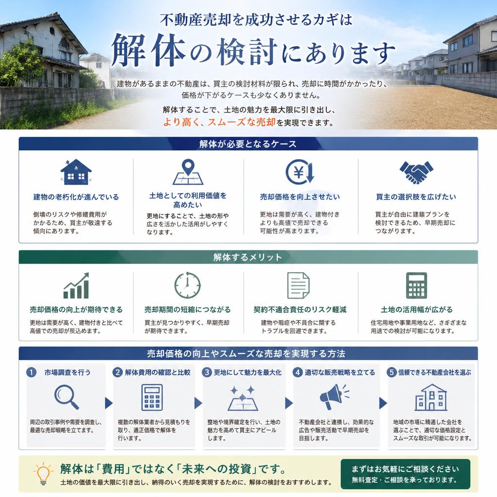解体の必要性とメリット